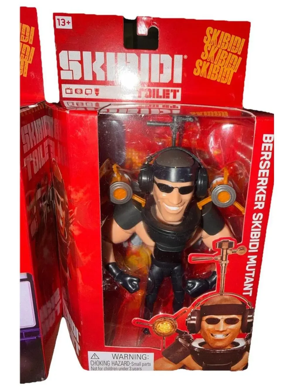 Lot Of TWO Skibidi Toilet Deluxe Figure Series Dark TV Man And Berserker Skibidi